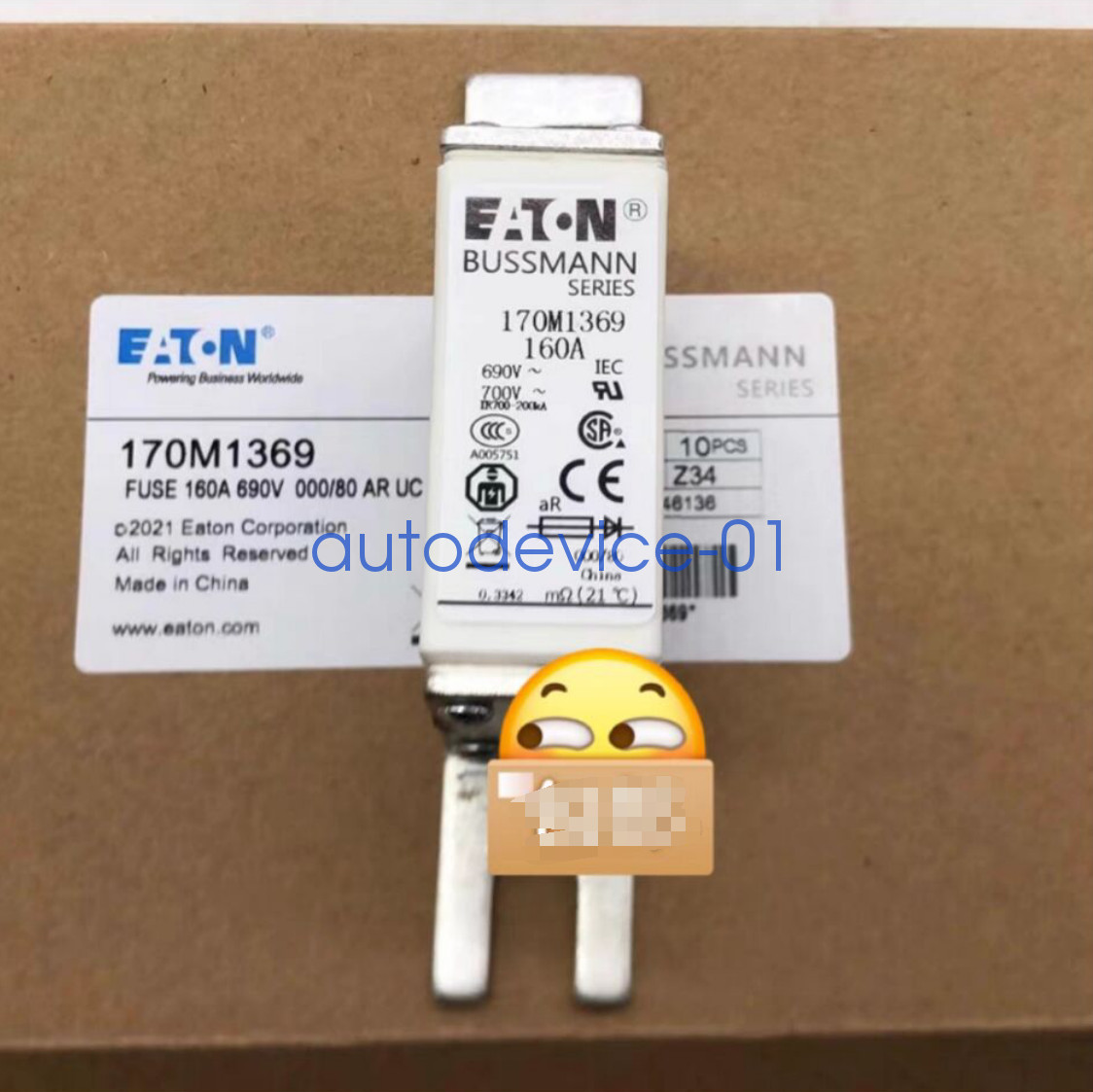 10PCS/1Box New Eaton Moeller Bussmann 170M1369 Fuses 160A 690V Brand 