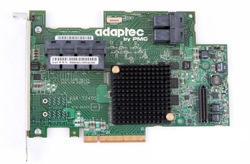 Adaptec ASR-72405 1GB Cache 6Gb/s SAS SATA PCIe Gen 3 RAID Controller card