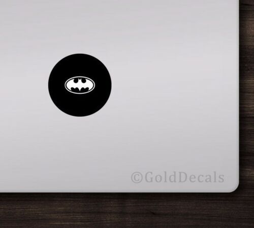 Batman - Mac Apple Logo Laptop Vinyl Decal Sticker Macbook Decal Superman Hero