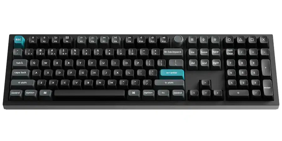 Keychron Q6 Ultra 8K Full Size Wireless Mechanical Keyboard Brown Switch, Black