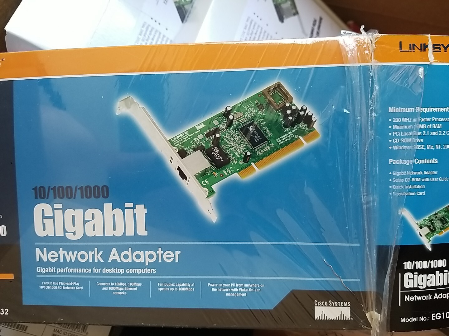 EG1032 Ver.3 PCI Cisco Linksys 100/10/1000 Network 