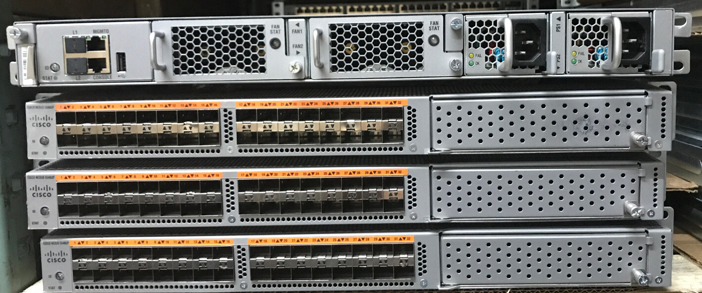 CISCO NEXUS 5500 32-PORT 10GE FC0E SWITCH N5K-C5548UP DUAL PSU & FANS B TYPE