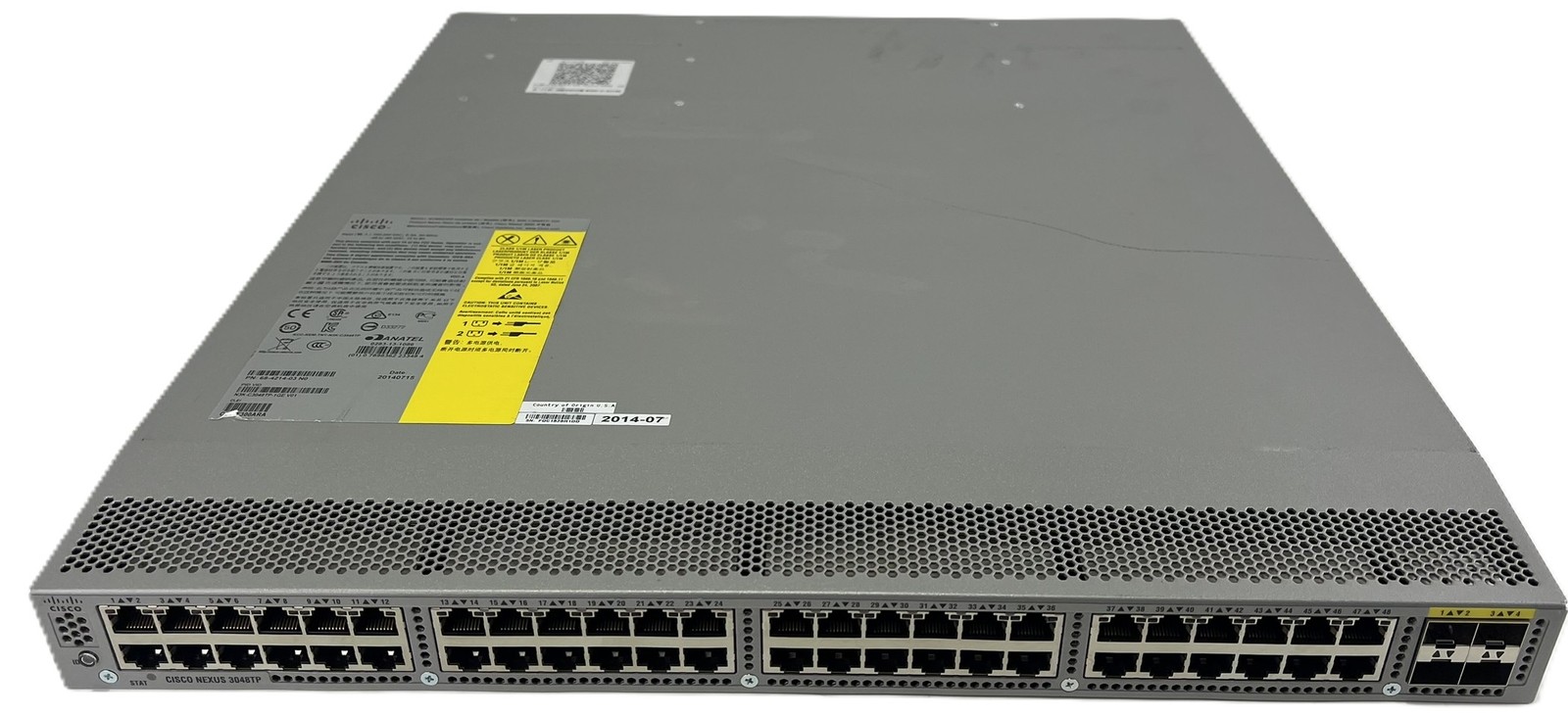 Cisco Nexus 3048TP N3K-C3048TP-1GE V01 switch w/Power Cable (FF)