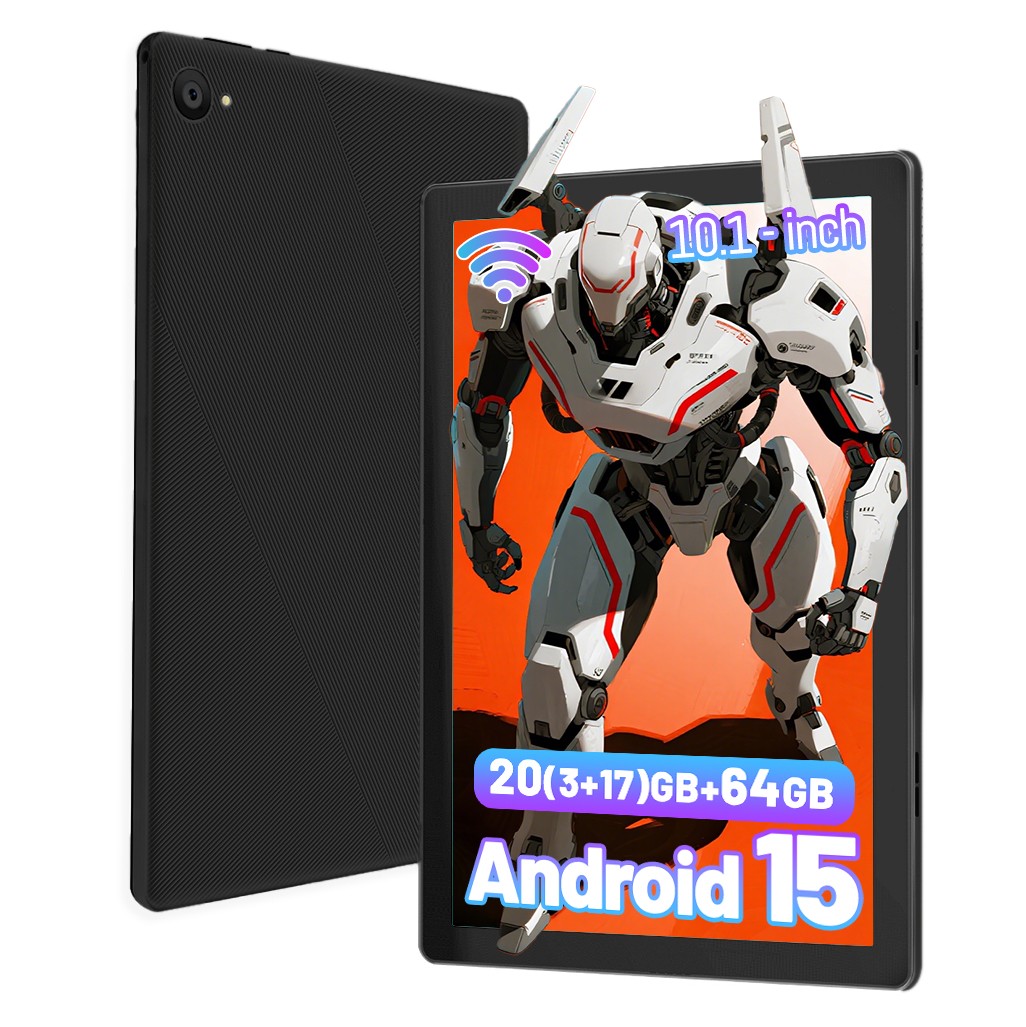 Octa-Core Android 15 Tablet 10.1" 5000mAh 64GB ROM BT 5.3 Wifi 2.4G/5G Dual band