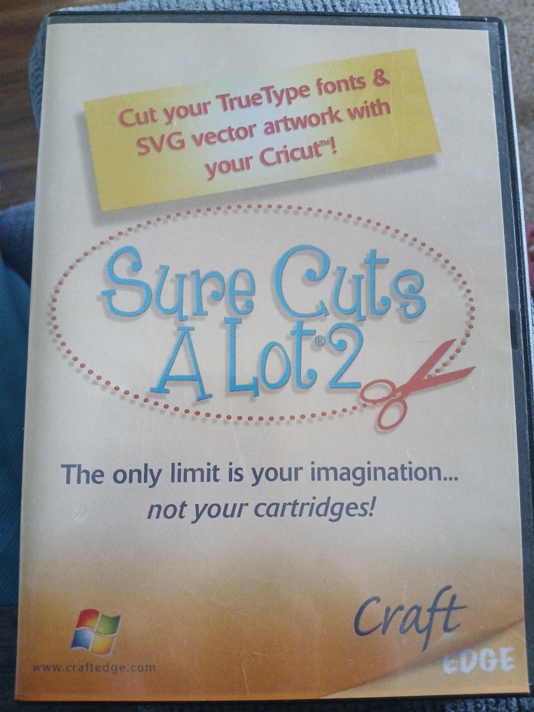 Sure Cuts A Lot 2  CD-ROM  For Cricut Craft Edge
