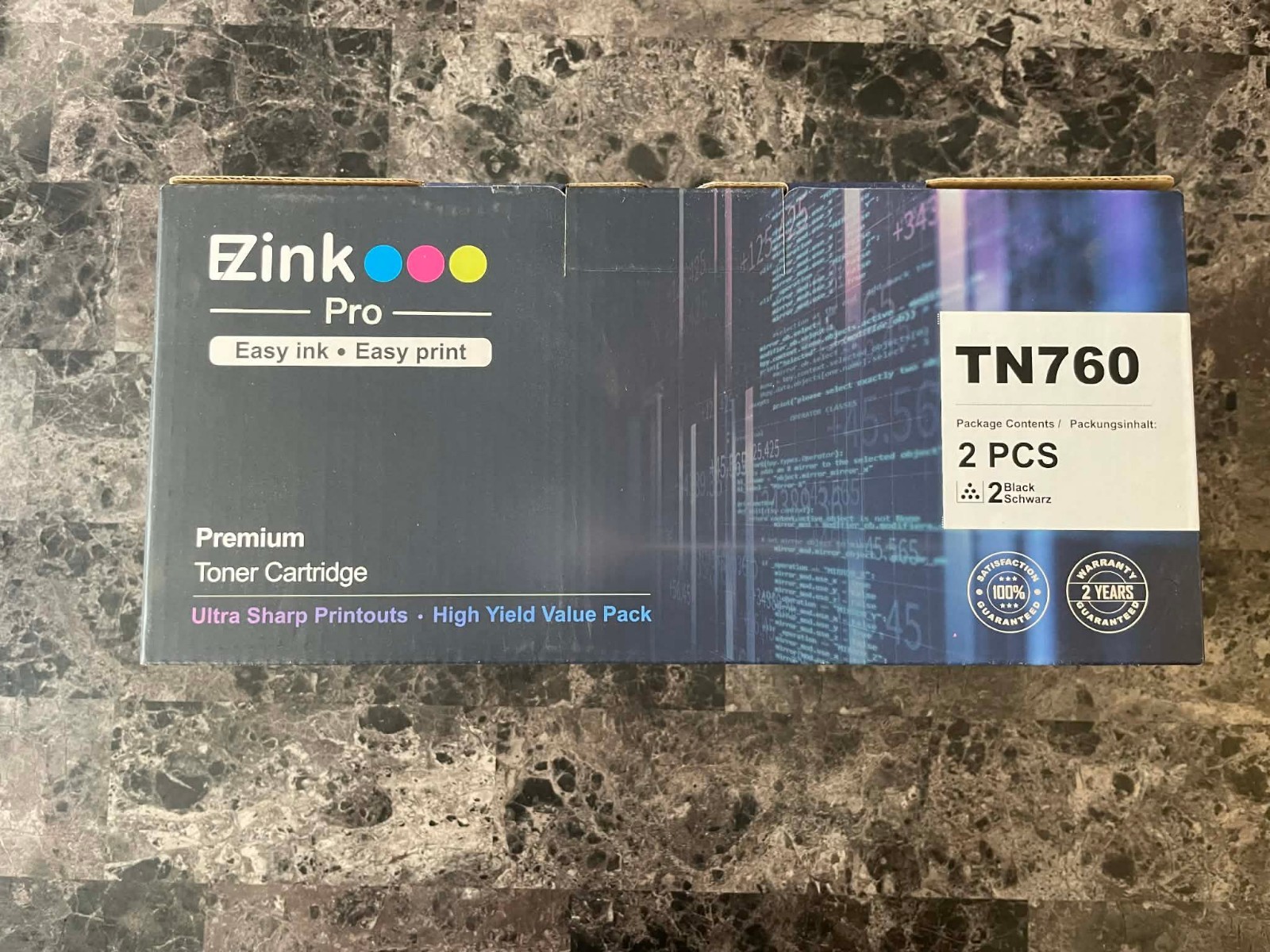 E-Z Ink Pro Compatible Toner Cartridge Replacement for Brother TN760 TN-760 TN73