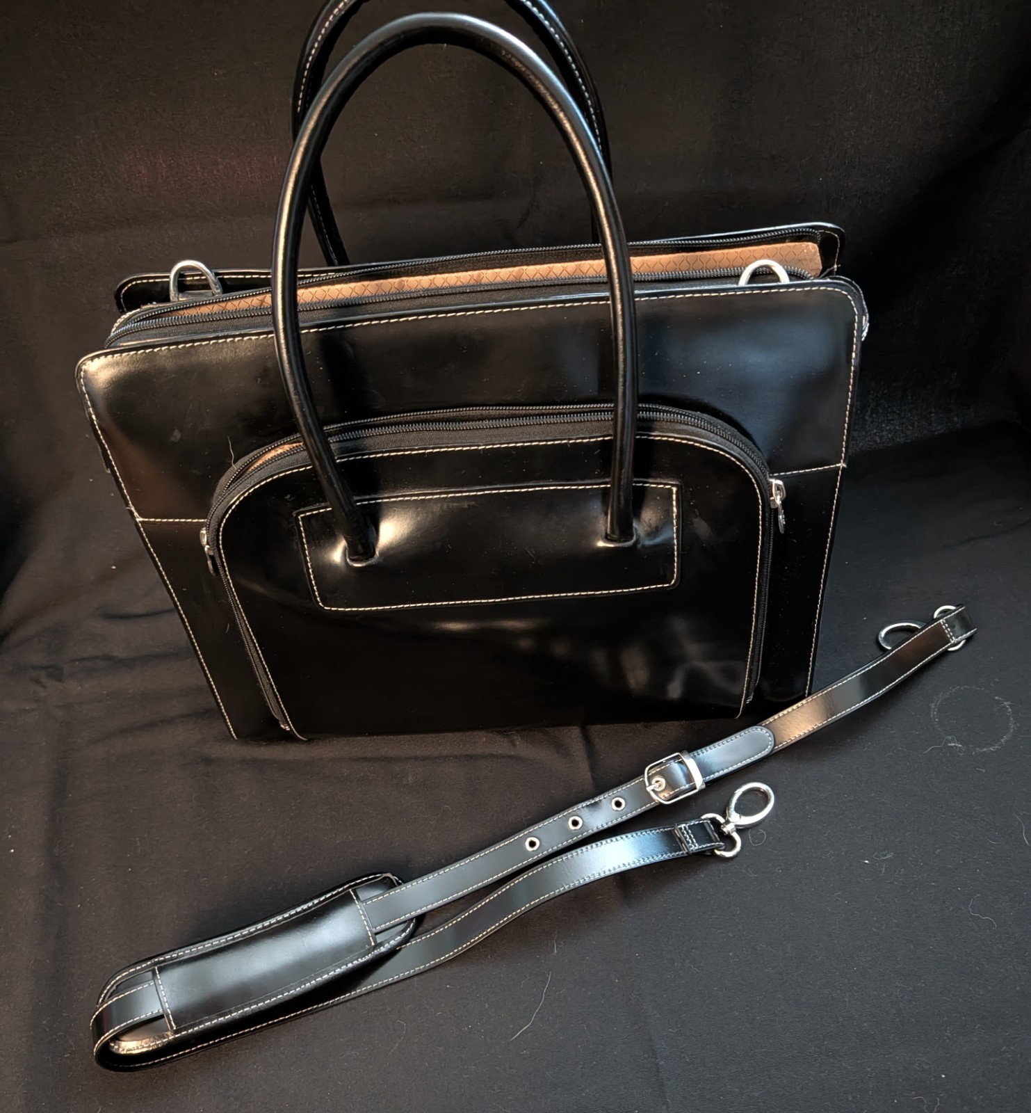McKlein Laptop Bag 15" Black Gently Used