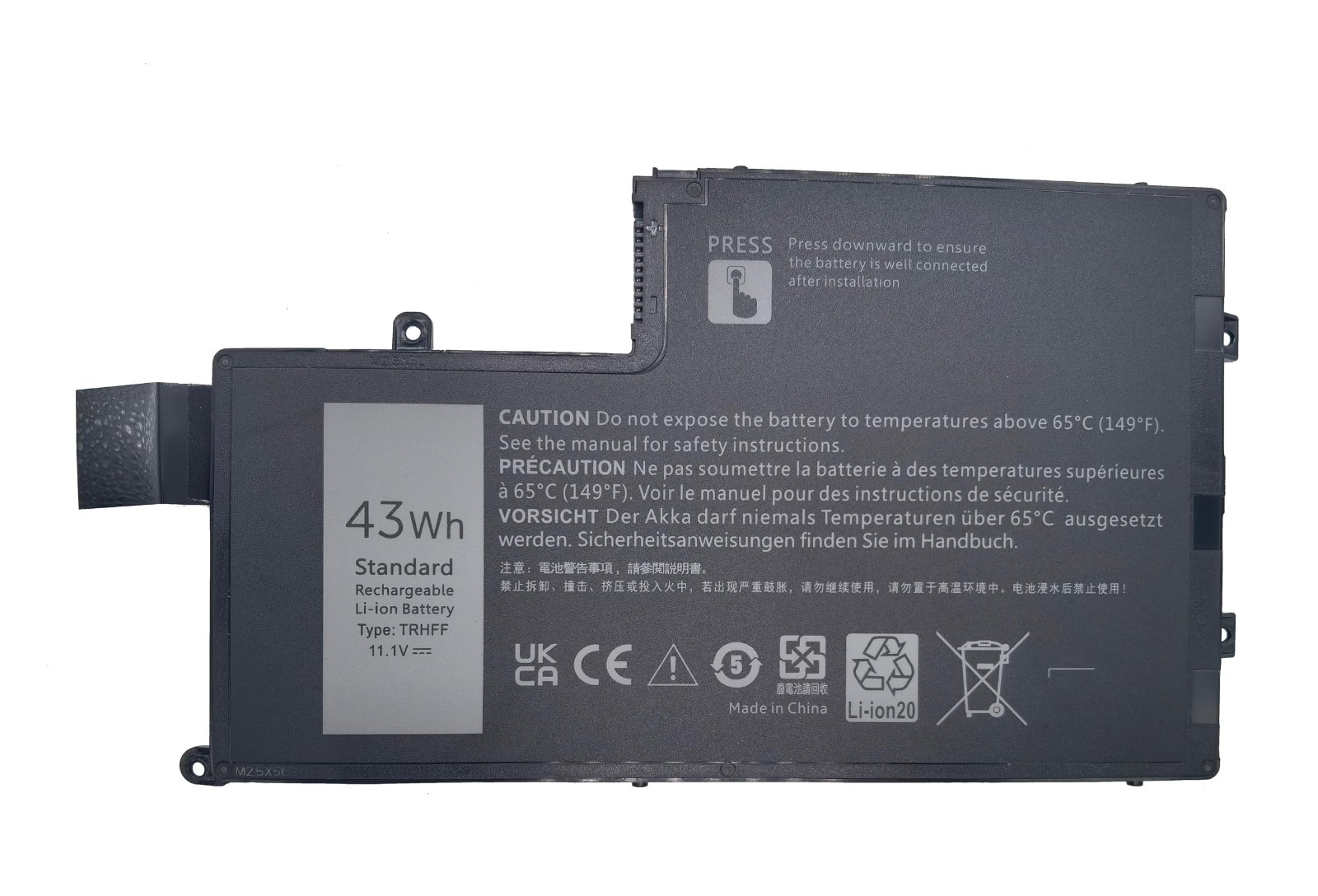 High-Capacity Laptop Battery Replacement for Dell Inspiron 5547, Latitude 14/15