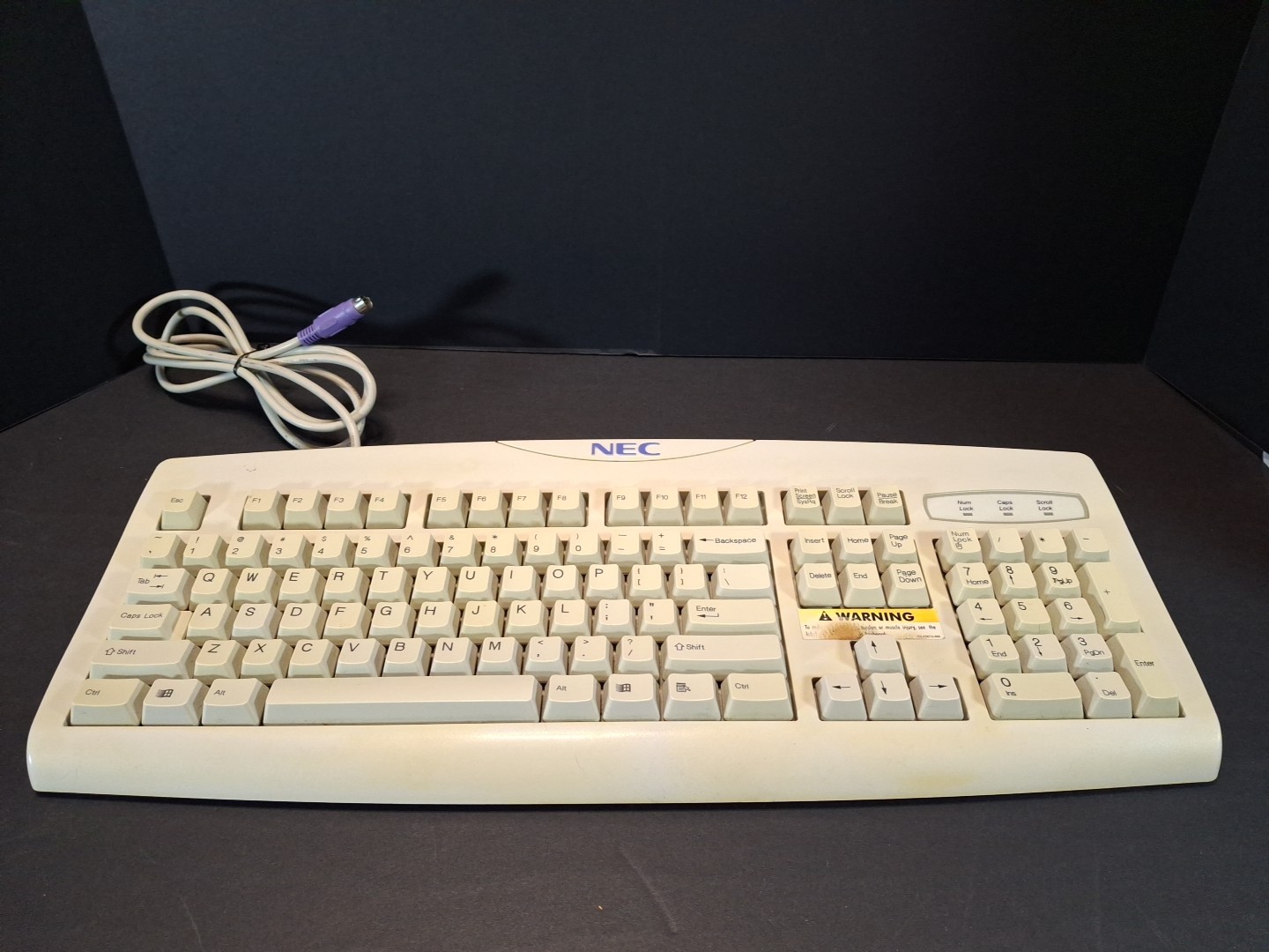 Vintage NEC Model KB-8963 Mechanical Keyboard K6