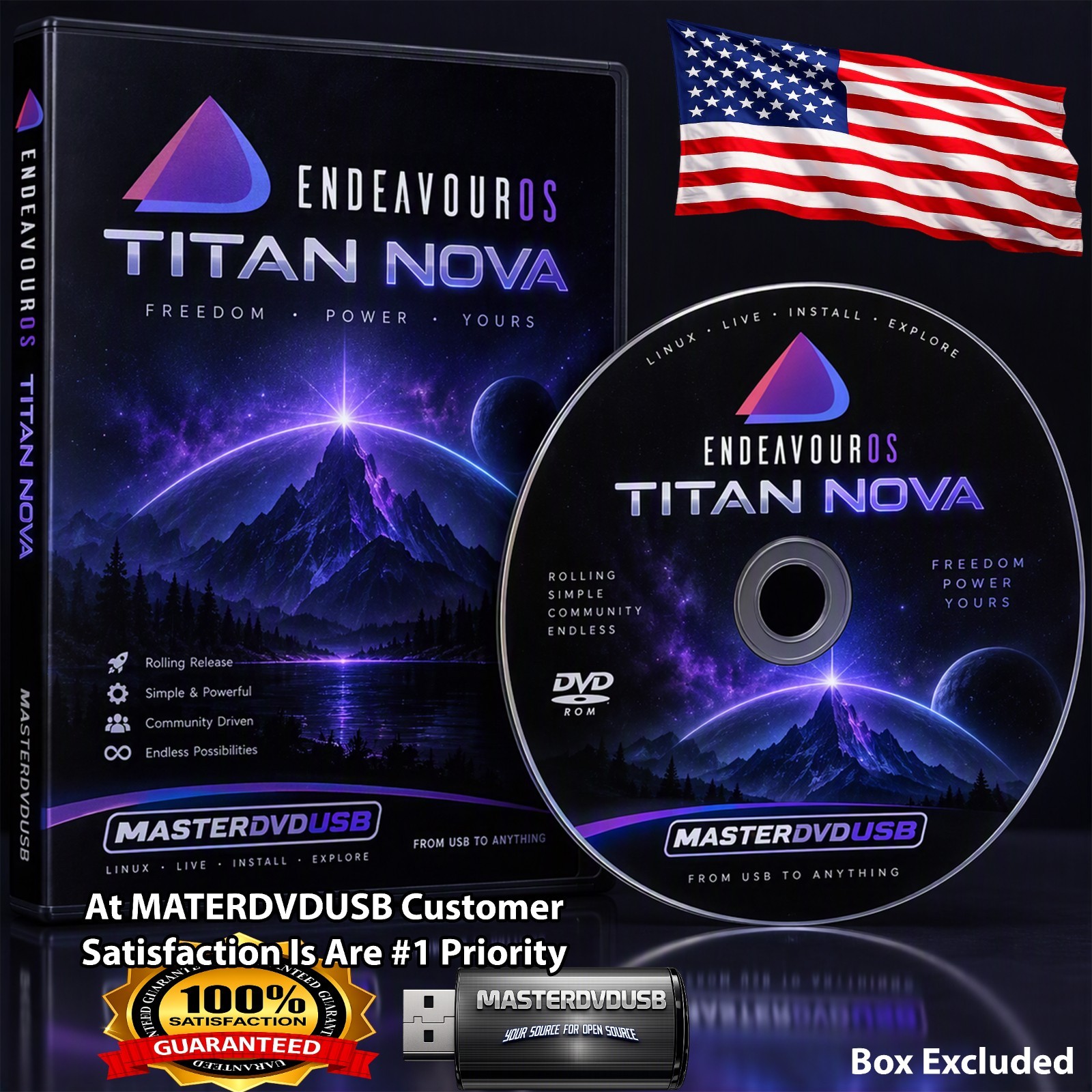 EndeavourOS Titan Nova DVD Live Installer - Latest Version | SHA256 Verified