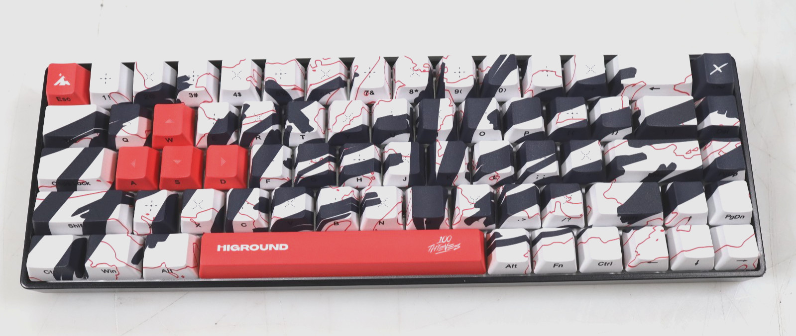 100 Thieves x Higround Basecamp 65HE Team Issue Gaming Keyboard