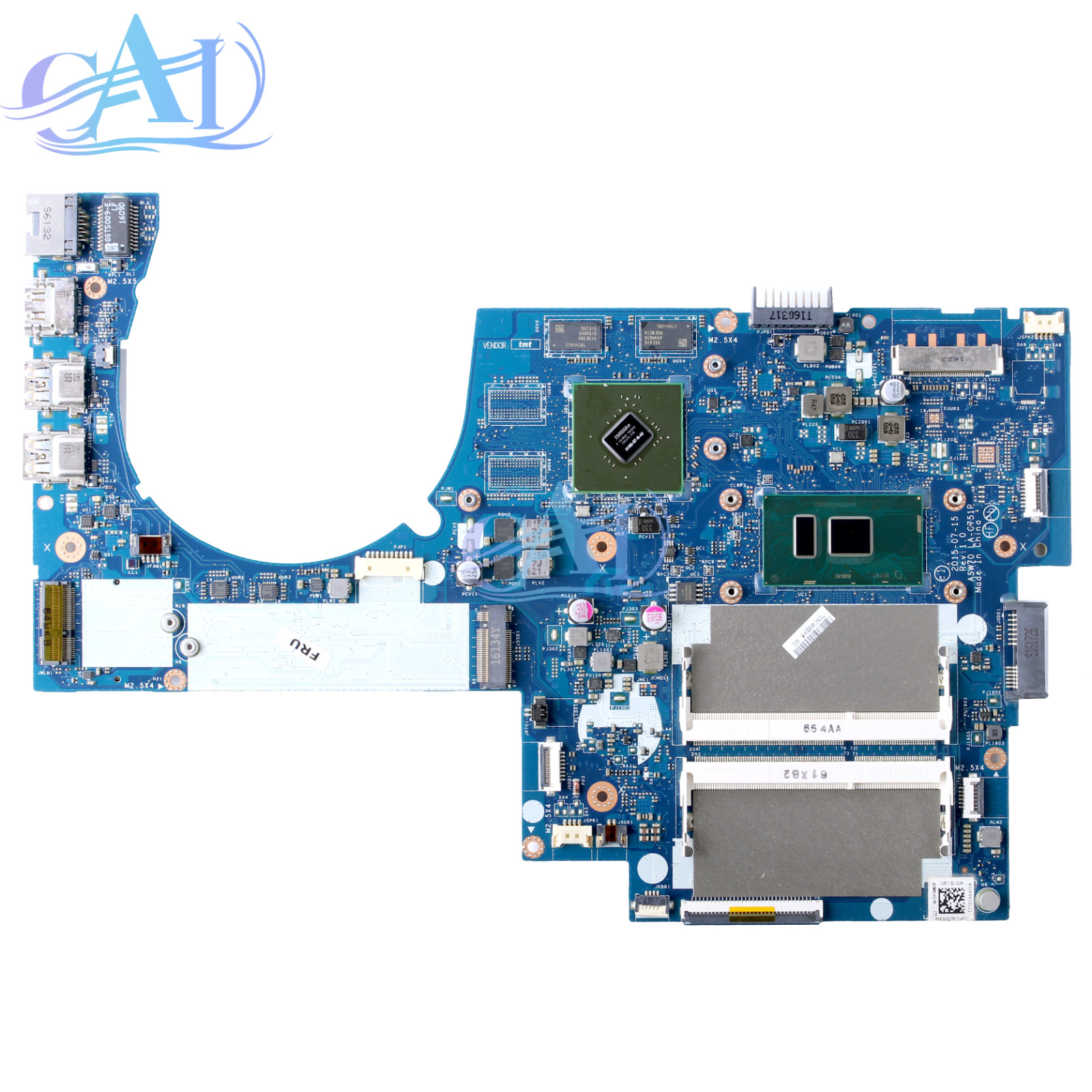 LA-C751P For HP TPN-C123 M7-N 17-N Laptop Motherboard I7-6500U N16S-GT-B-A2 940M