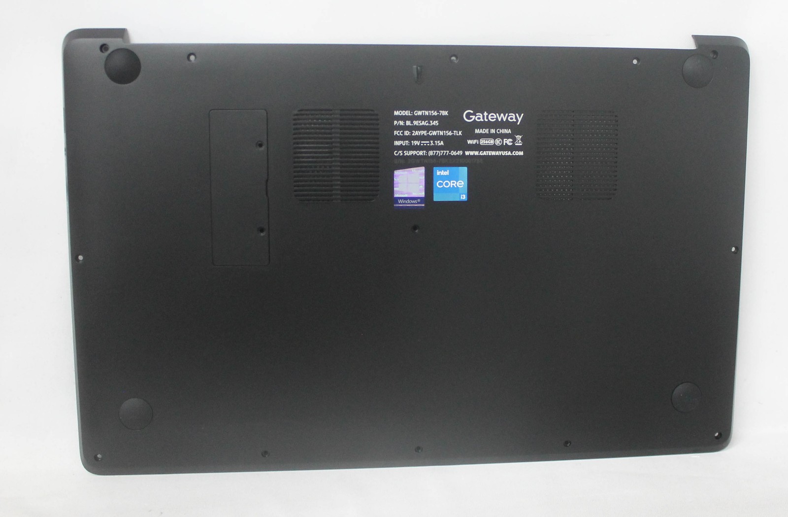 GWTN156-7BK-BASE Gateway Bottom Base Cover Black Gwtn156-7Bk "GRADE A"
