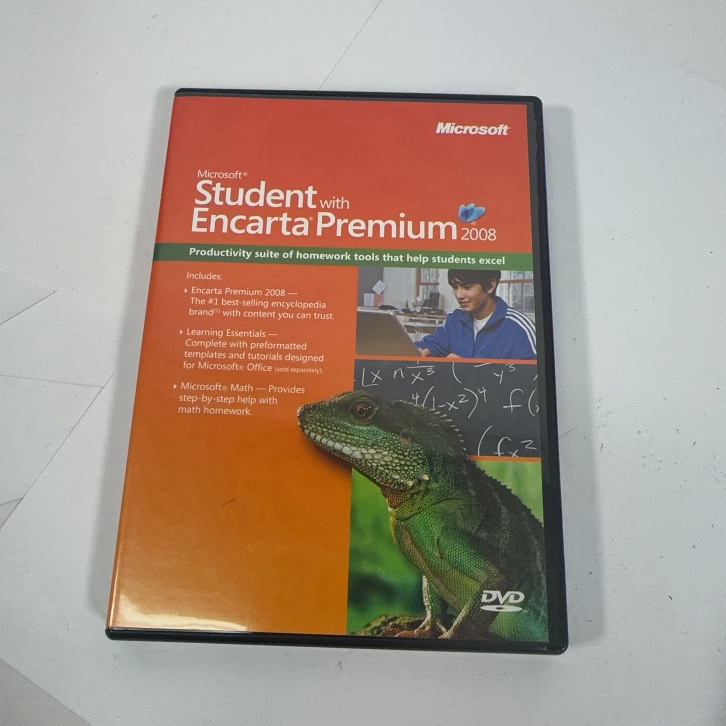 Microsoft Student Encarta Premium 2008 DVD PC Homework Encyclopedia Software