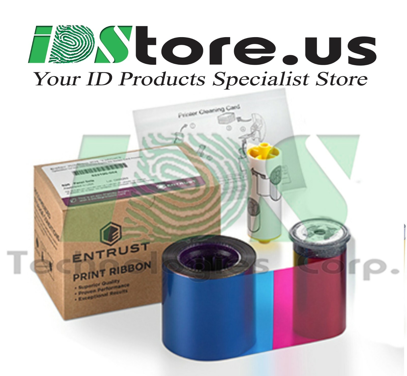 Entrust (Datacard) Full-Color Ribbon YMCKT 525100-001 -  250 prints 