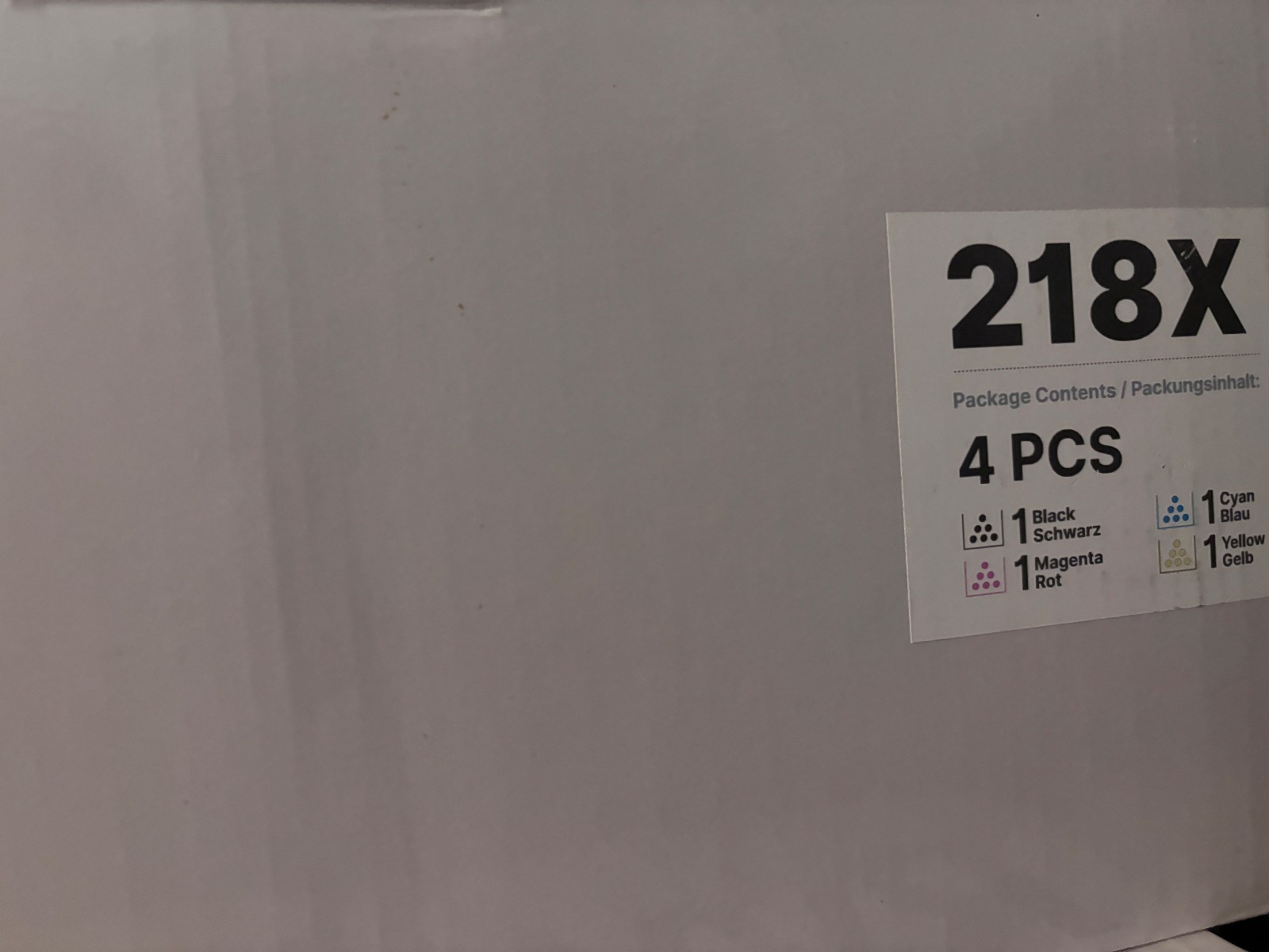 218x toner fits HP Color LaserJet Pro MFP 3301fdw 3301cdw 3301sdw 3201dw 4 pack