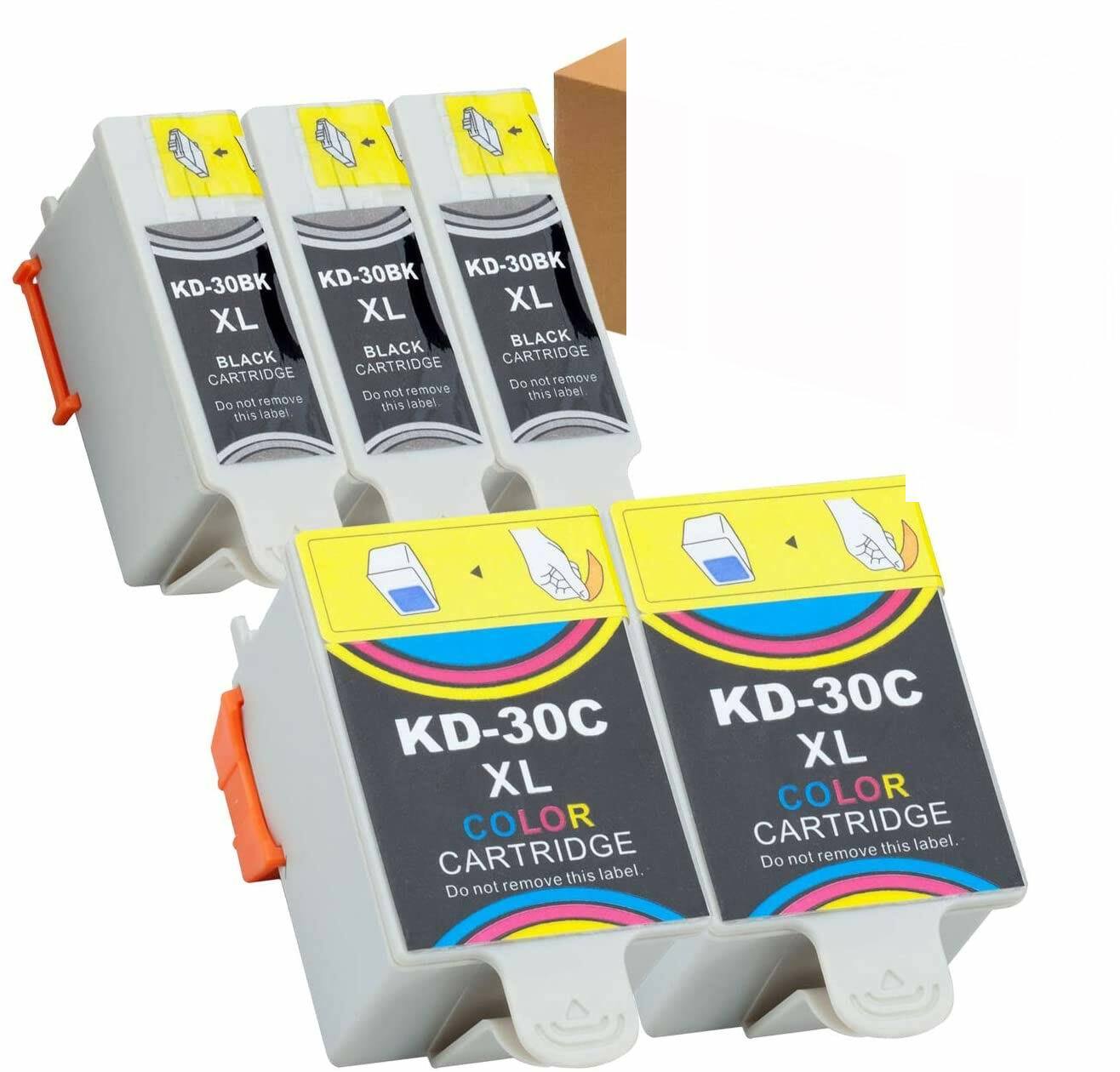 Compatible Kodak 30 30XL 30 XL 30B 30C Ink Cartridges Use for Kodak ESP 3.2 -5PK