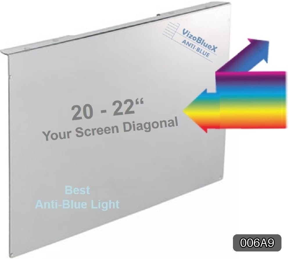 Anti-Blue Light Monitor Screen Protector VizoBlueX 20-22in 19.5 x 12.1 #R040