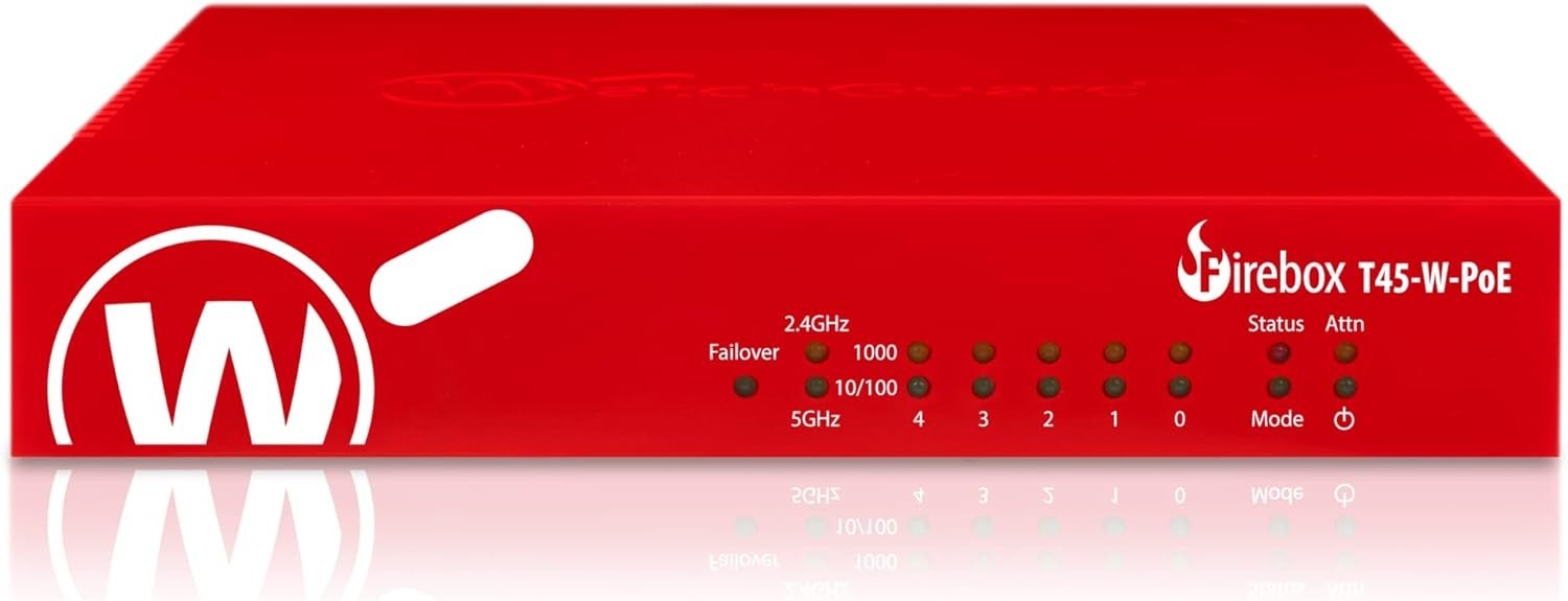 Trade Up WatchGuard Firebox T45-W-PoE with 5YR Basic Security (WGT48415-US) -New