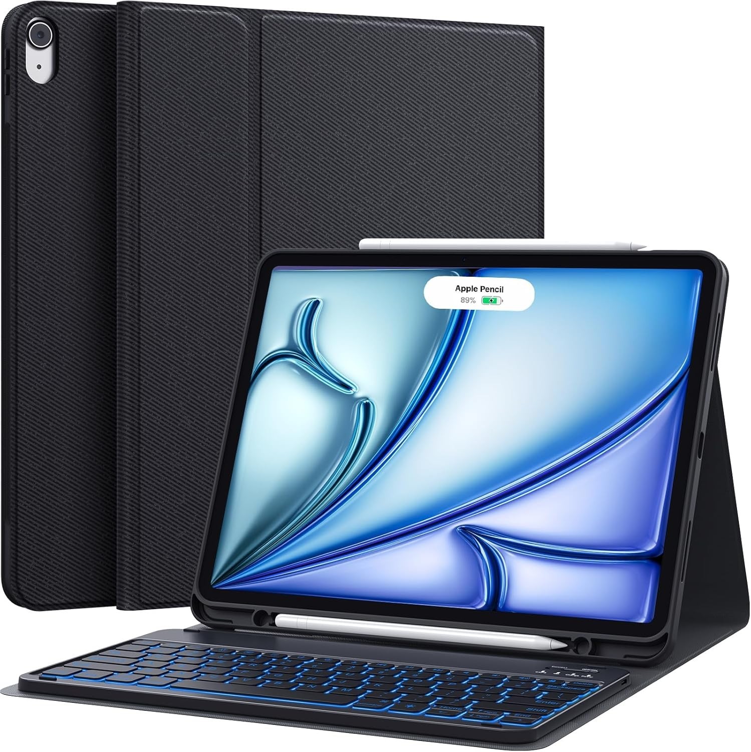 CHESONA for iPad Air 13 Inch Case with Detachable Magnetic Wireless Keybaord