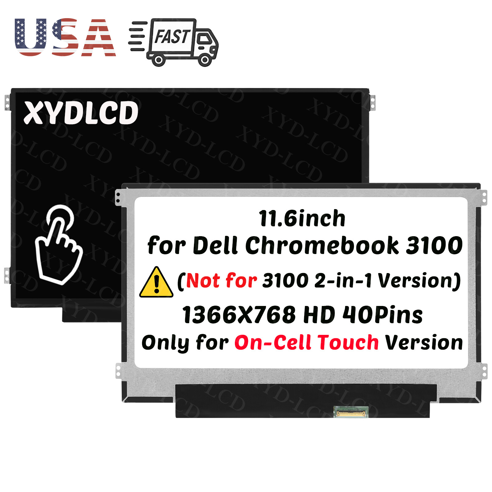 20pcs for Dell Chromebook 3100 P29T LCD Touch Screen Display HD 2G5VN 02G5VN