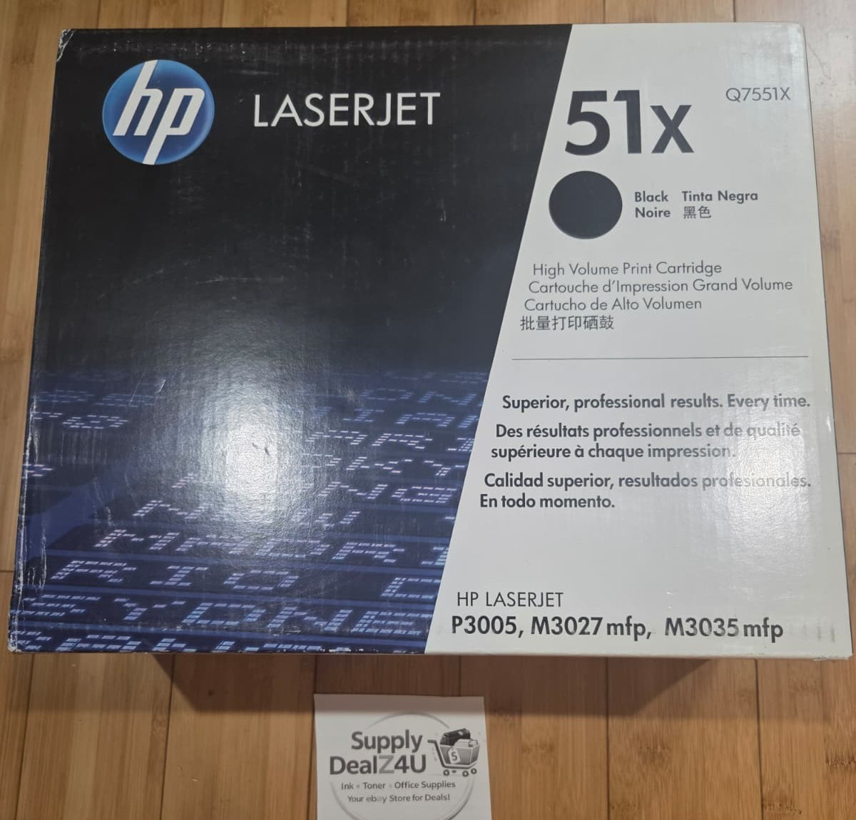 Genuine HP Q7551X Black Toner Cartridge OEM for P3005 M3027 M3035 High Yield