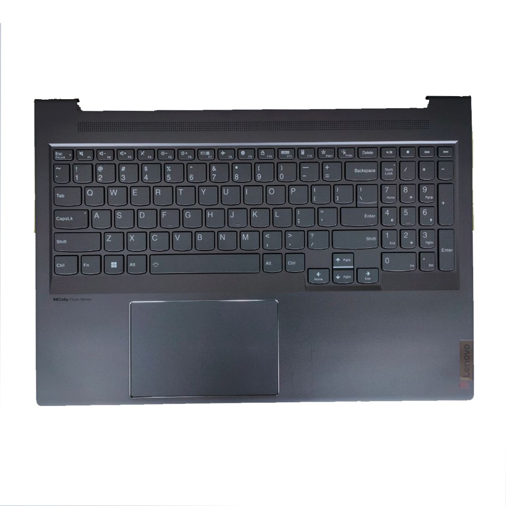 New For Lenovo Slim 7 16IAH7 Palmrest Keyboard Backlit Gray 5CB1J38238 USB-Type