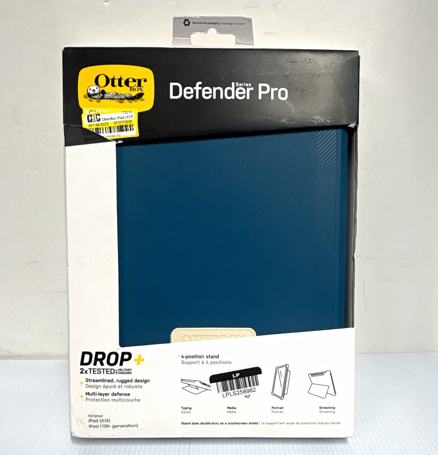 OtterBox Defender Pro Stand Case Blue for iPad  (A16)  & 10th Gen
