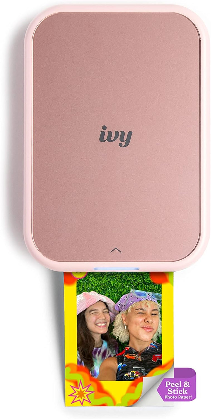 Canon Ivy 2 Mini Photo Printer for iOS & Android Sticky Back Prints Pink New