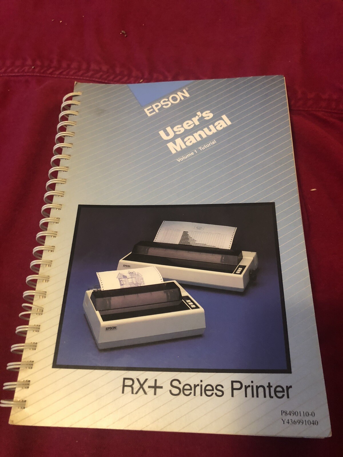 Vintage Epson RX+ Printer Operator Manual