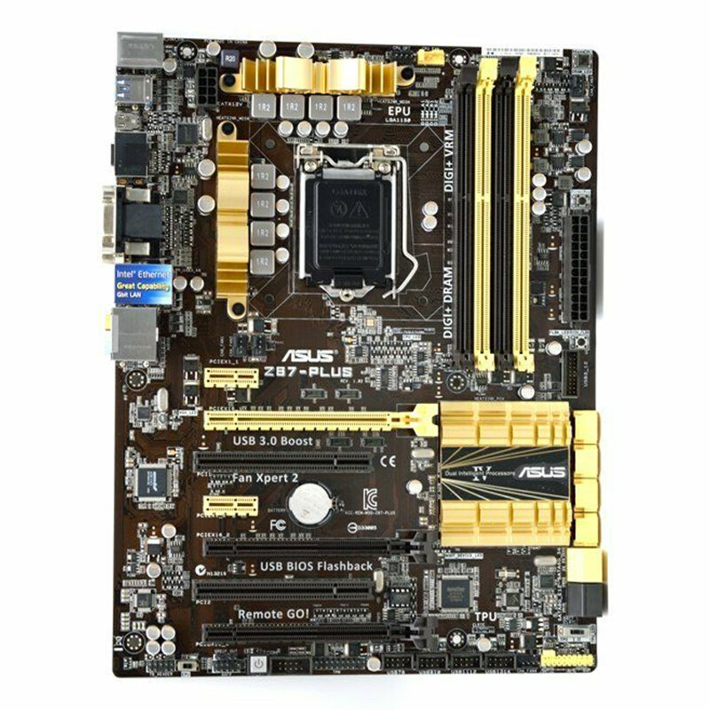 For ASUS Z87-PLUS Z87 Motherboard 1150PIN DDR3 ATX Mainboard 100% Test Work