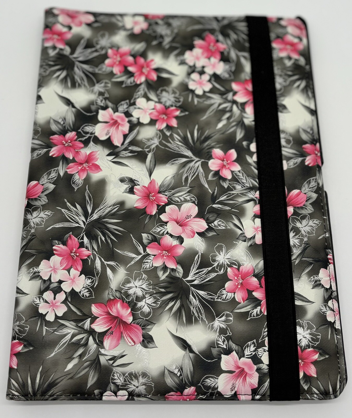 360 Degrees Rotating Stand (Pink,Black,White Flower) Luxury Case for iPad 12.9in