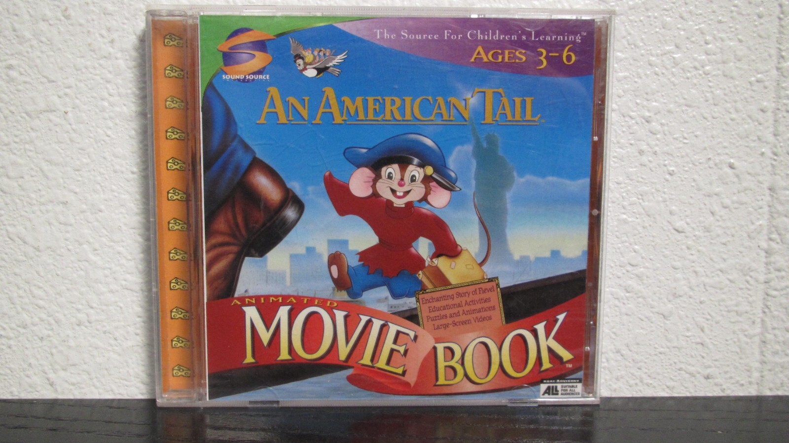 An American Tail Animated Movie Book (PC, 1998) By Sound Source