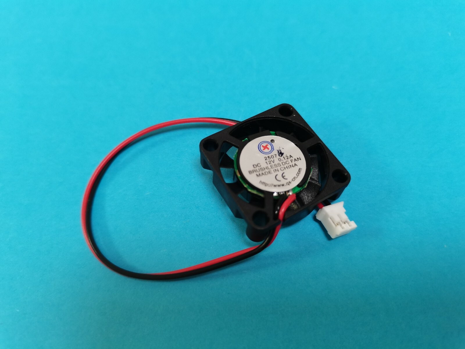 4 pc Brushless DC Cooling Fan 12V 2507B 5 Blades 25x25x7mm Ball Bearing 2pin