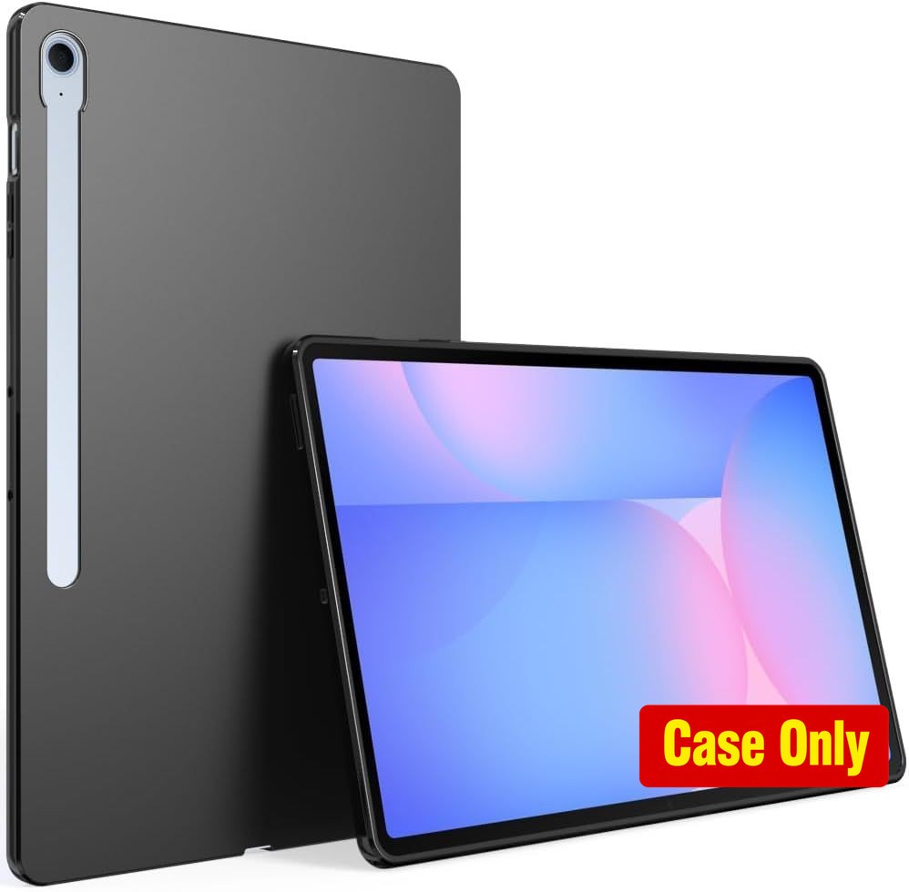 Matte Black TPU Soft Case for Samsung Galaxy Tab S10 FE 10.9" 2025 Model, Slim F