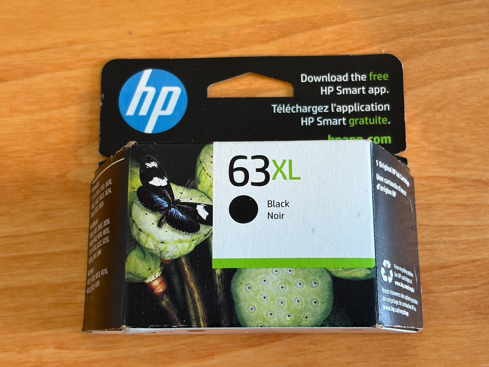 HP Genuine 63XL Black Ink Cartridge Warranty Ends Aug 2023 Sealed New