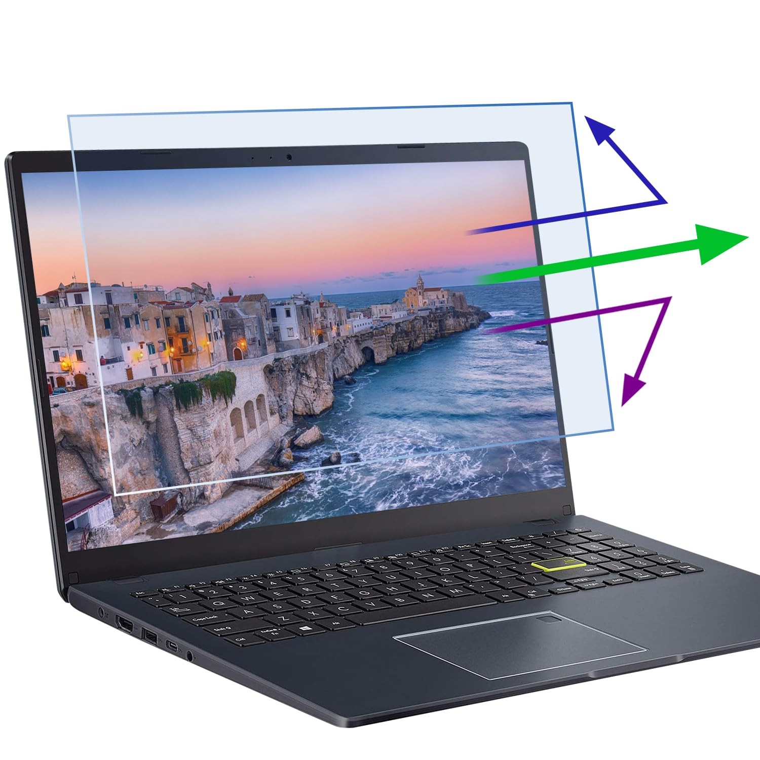 2 Pcs 14 Inch (1920x1200P) Laptop Blue Light Screen 14 inch, transparency