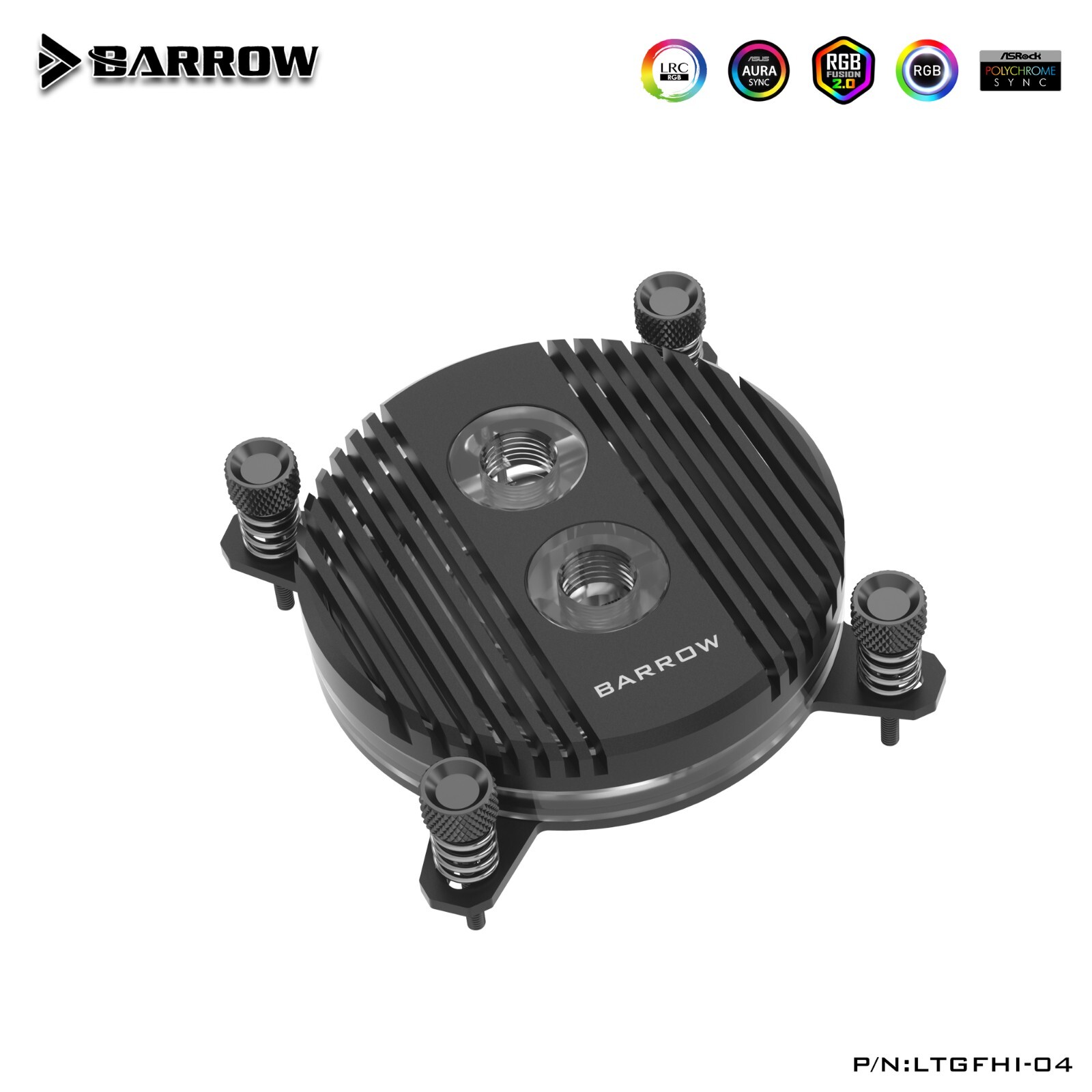 Barrow CPU Water Block for intel i3 i5 i7 i9 LGA 1851 1700 1200 LTGFHI-04 Black