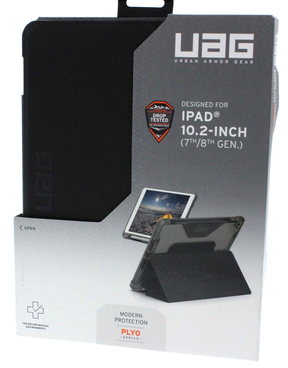 UAG Urban Armor Gear Plyo Folio Case for iPad 10.2" inches 8th Gen 7th Gen Black