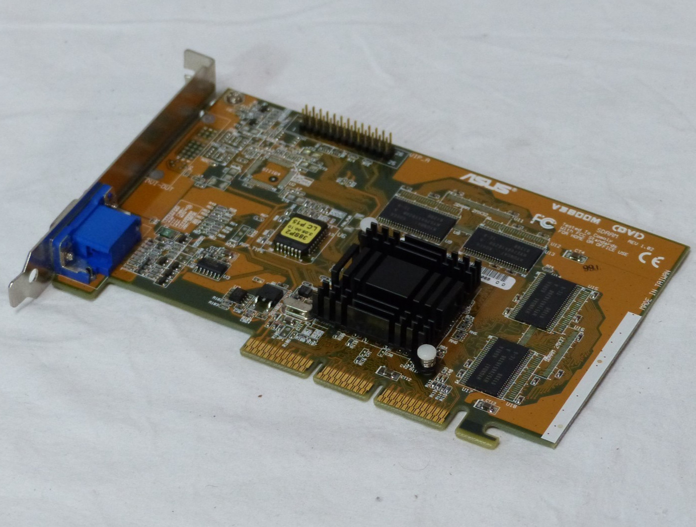 ASUS V3800M AGP VIDEO CARD VINTAGE VGA NVIDIA TNT2
