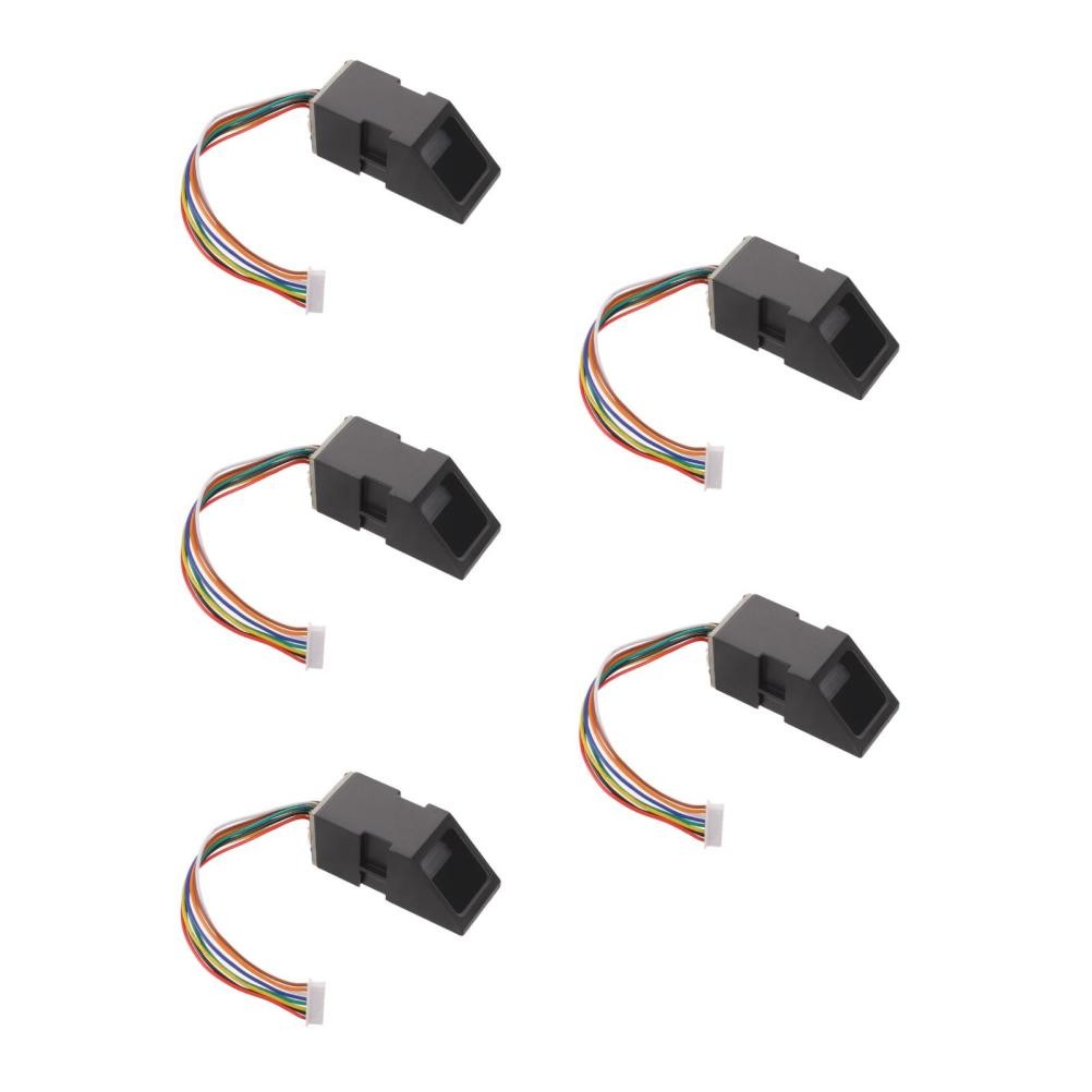Black Optical Fingerprint Sensor Module 5Pcs with Microcontroller for Repair Use