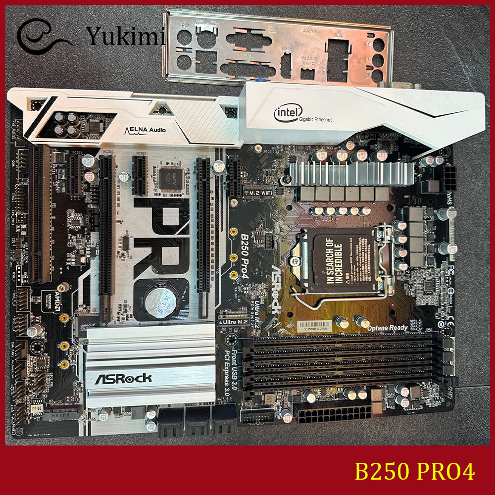 FOR ASROCK B250 PRO4 LGA 1151 DDR4*4 64GB HDMI DVI-D D-Sub ATX Motherboard Test
