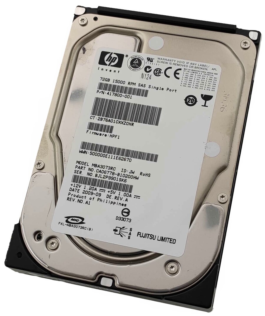 HP MBA3073RC P/N: 417800-001 73GB NEW