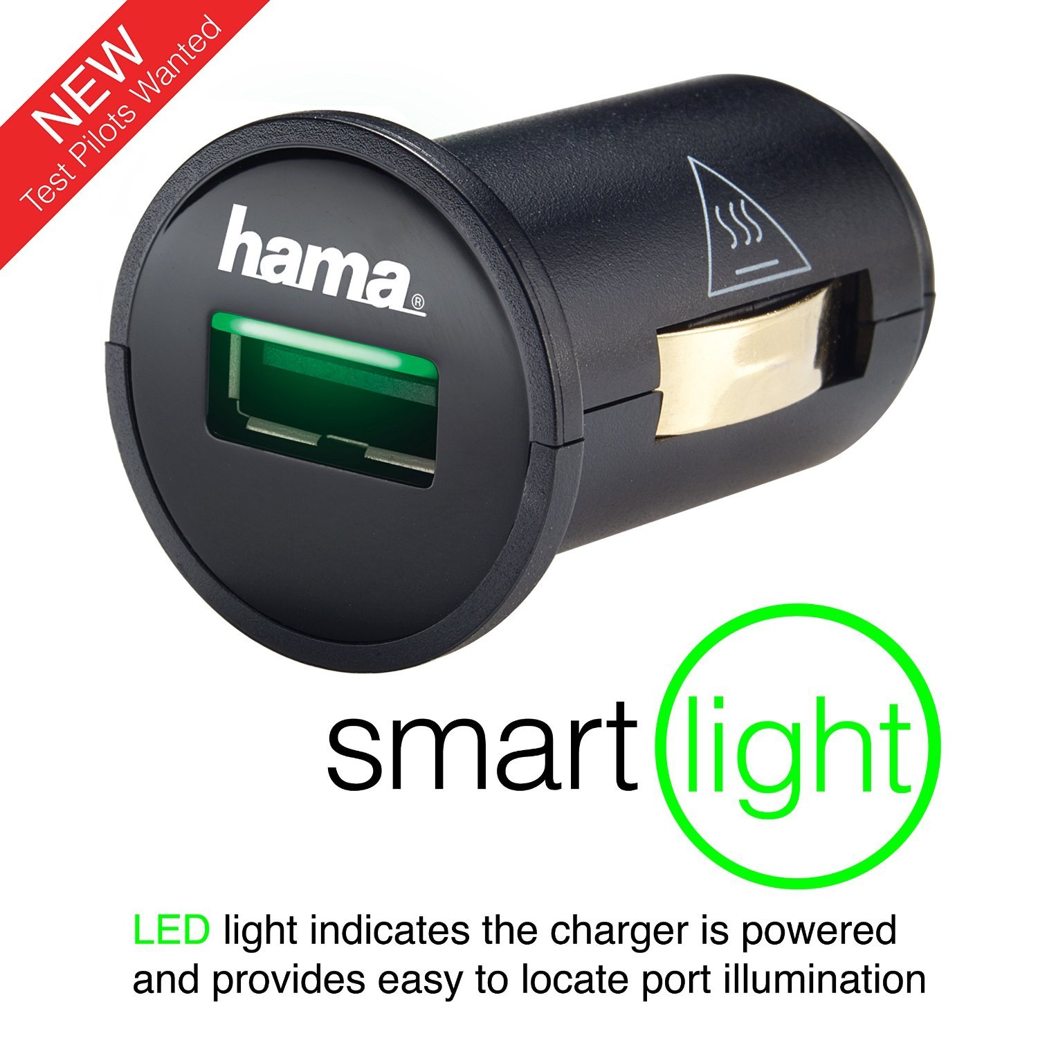 Hama MicroCube 12 Watt 2.4 Amp Car Charger Adaptor for Phone & Tablets