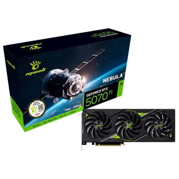 MANLI GeForce RTX 5070 Ti Nebula D7 16GB / Gaming Graphics Card / Express