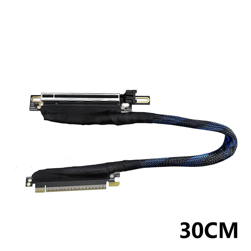 PCIE 5.0 X16 64GB\S Graphics Card Extension Cable Plated GPU Extension Cable