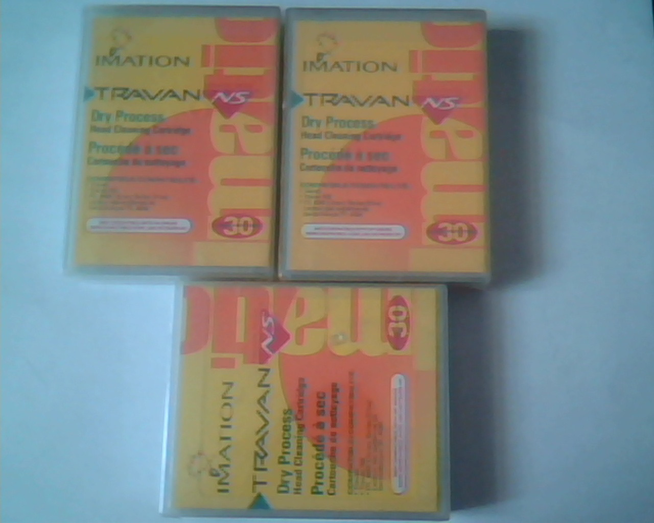 Data Cartridge Cleaning Imation Travan NS dry 30 cleanings - SET of 3 BRAND NEW