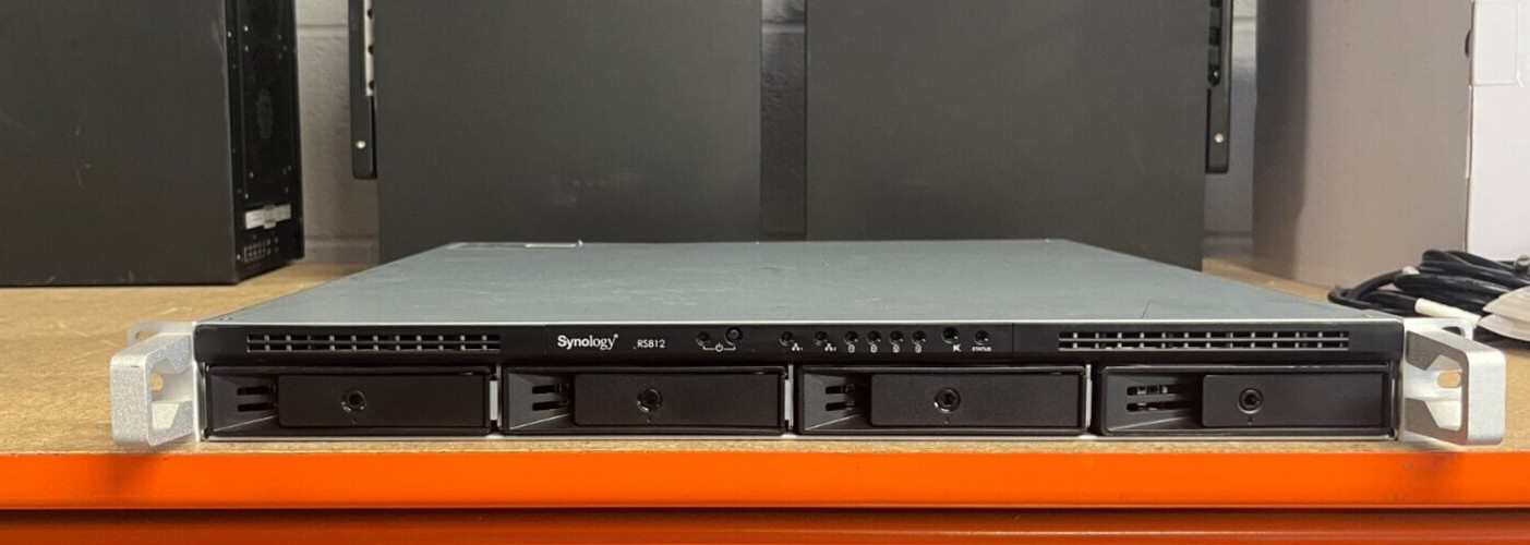 RS812 Synology 4 Bay Nas 512MB Memory With Rack Ears