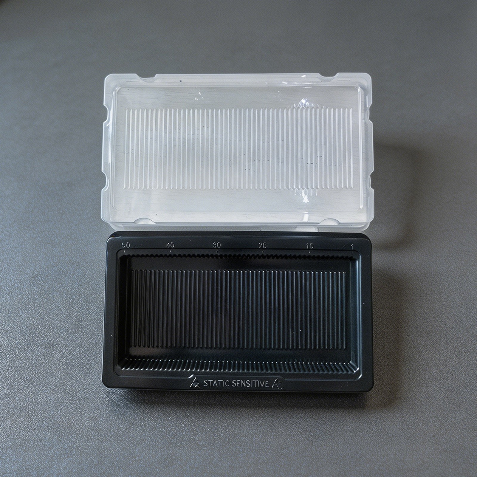 Package Tray with Cover fit 50PCs Long DIMM (DDR, DDR2, DDR3, DDR4 or DDR5