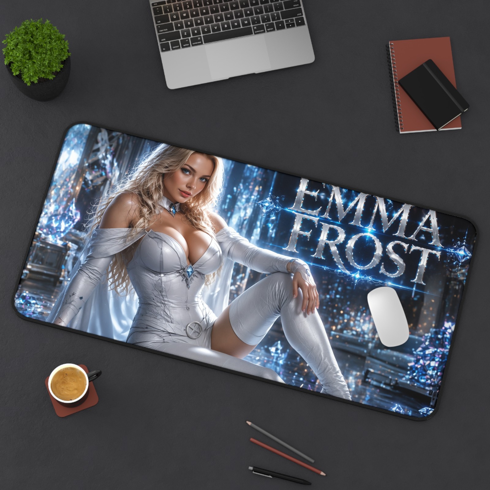 Emma Frost Gaming Mouse Pad, Extended Desk Mat, PC Setup, Gamer Gift